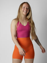 Load image into Gallery viewer, Cuissard taille haute sans coutures fourche avant Orange Juice