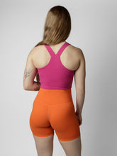 Load image into Gallery viewer, Cuissard taille haute sans coutures fourche avant Orange Juice