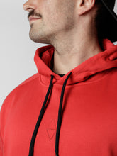 Load image into Gallery viewer, Red hoodie with zipper pockets
