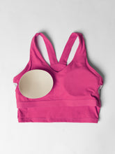 Load image into Gallery viewer, Camisole de sport avec coussinets amovibles Pinky